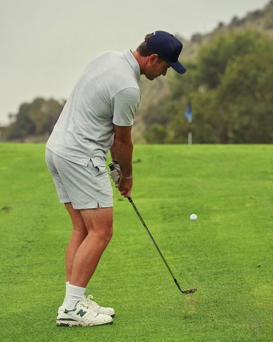 Blue Grey Classic Polo