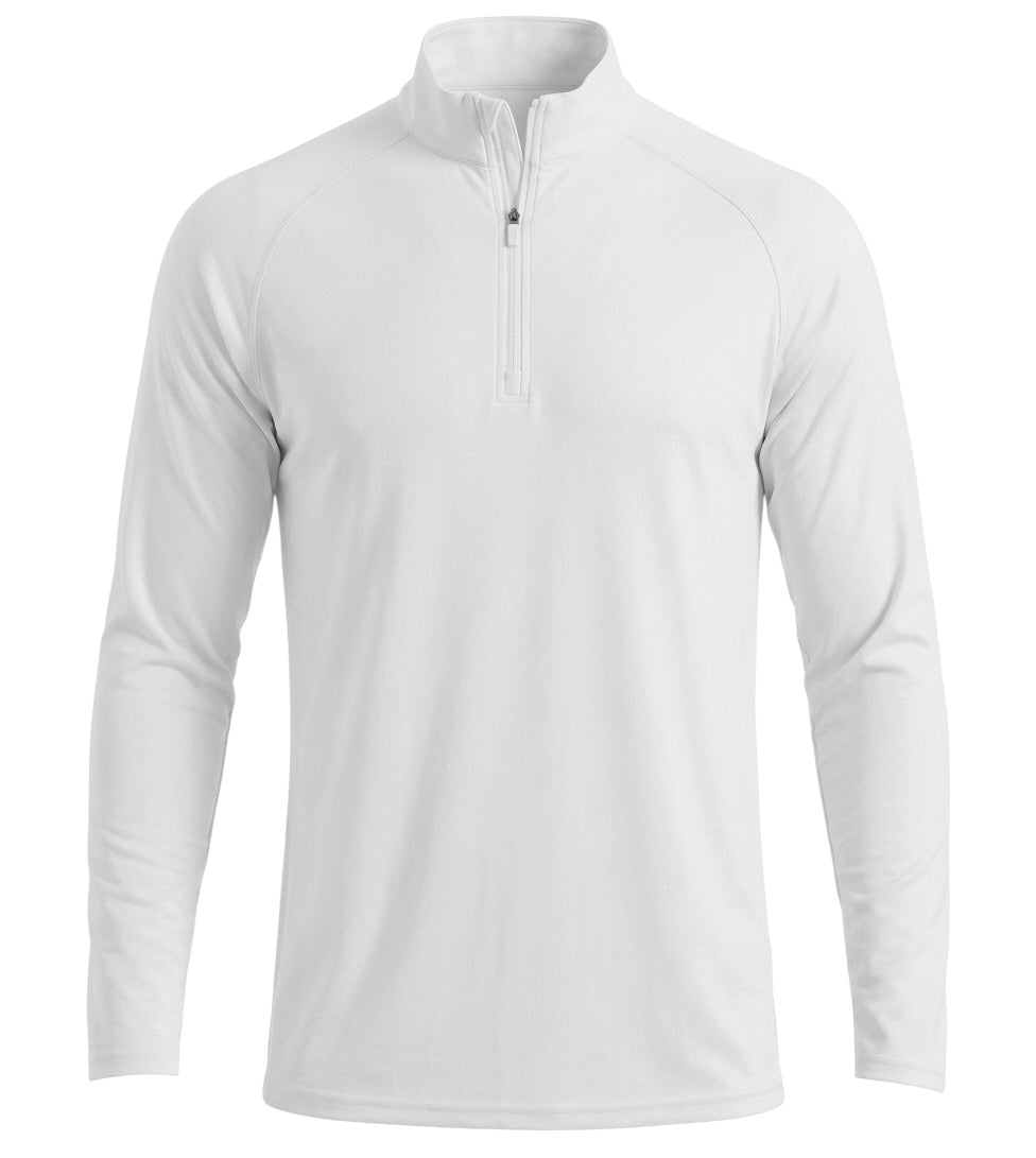 White Motion Quarter Zip